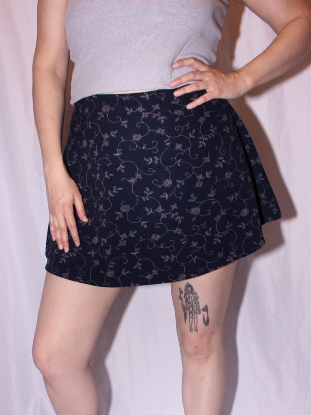 Cope floral circle skirt